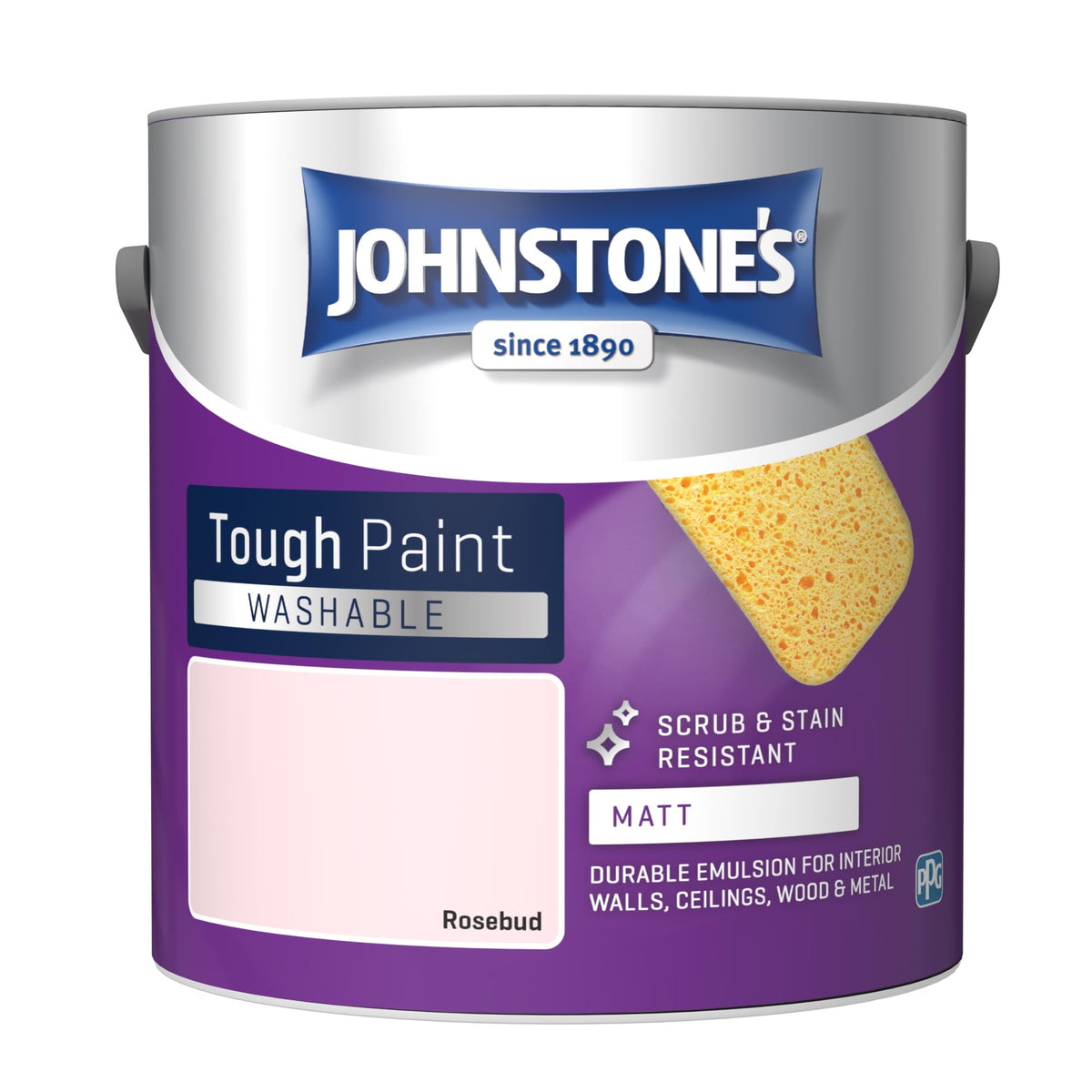 Johnstone's - Washable Matt Wall & Ceiling Paint - Rosebud - 2.5L