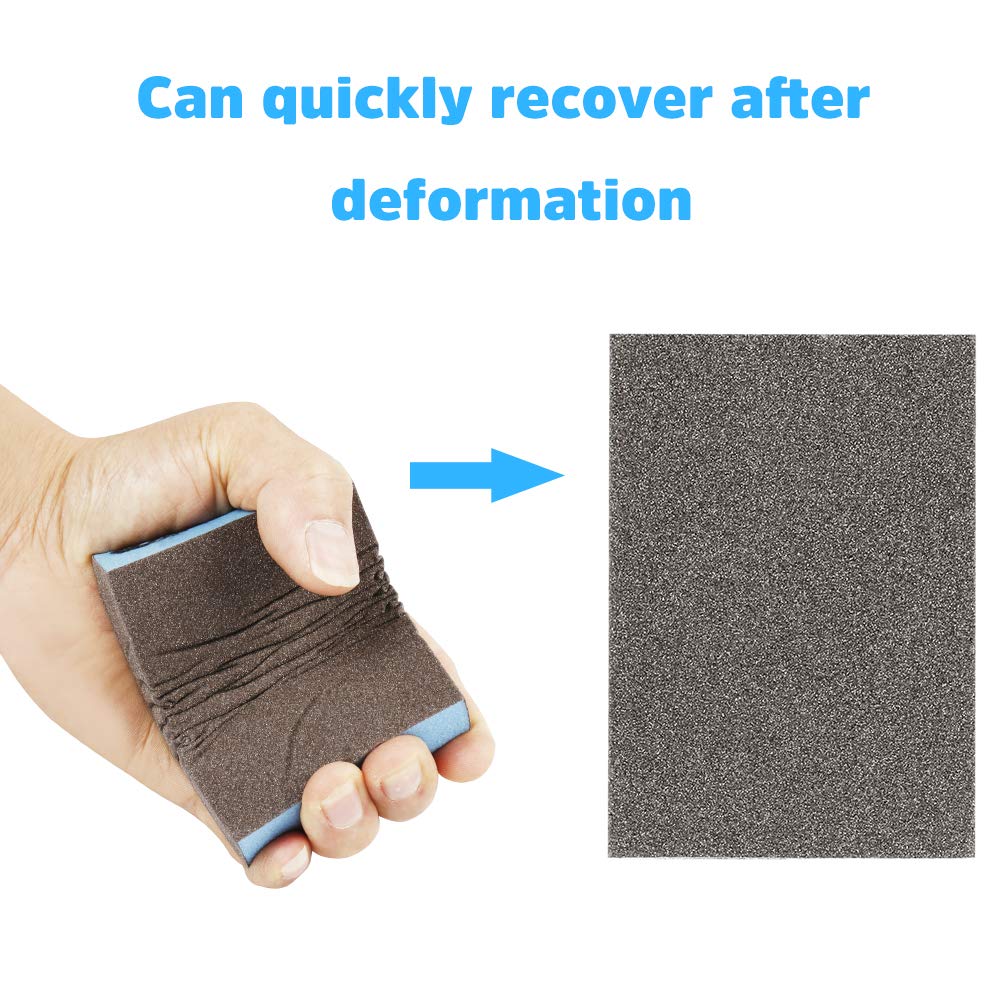 Onarway Sanding Blocks 24 Pack Wet and Dry Dual-use Sandpaper Sponges