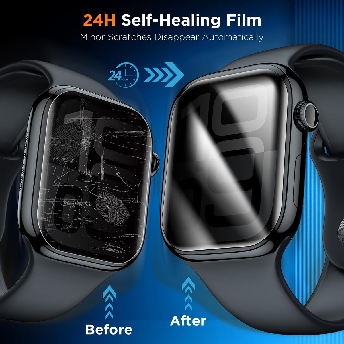 LK 6 Pack for Apple Watch Series 12/11/10 42mm Screen Protector