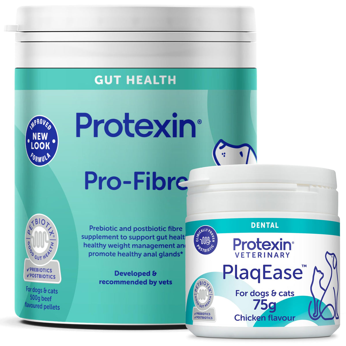 Protexin Pro-Fibre for Dogs, High-Fibre Digestive Supplement with Prebiotics & Postbiotics, Fibre for Dogs to Support Gut Health, Immune , Anal Glands & Stool Support, Protexin Dog Supplement, 500g