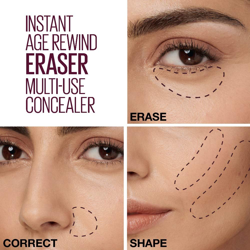 Maybelline Instant Anti Age Eraser Eye Concealer, Dark Circles and Blemish Concealer, Ultra Blendable Formula, 149 Deep Bronze