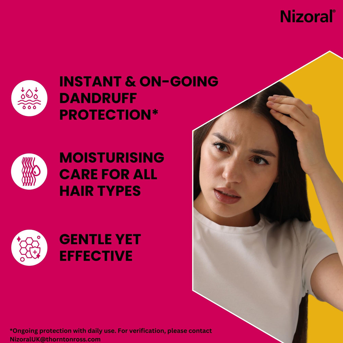 Nizoral Scalp Soothing Leave-In Treatment for Dry Itchy Scalp, 100ml