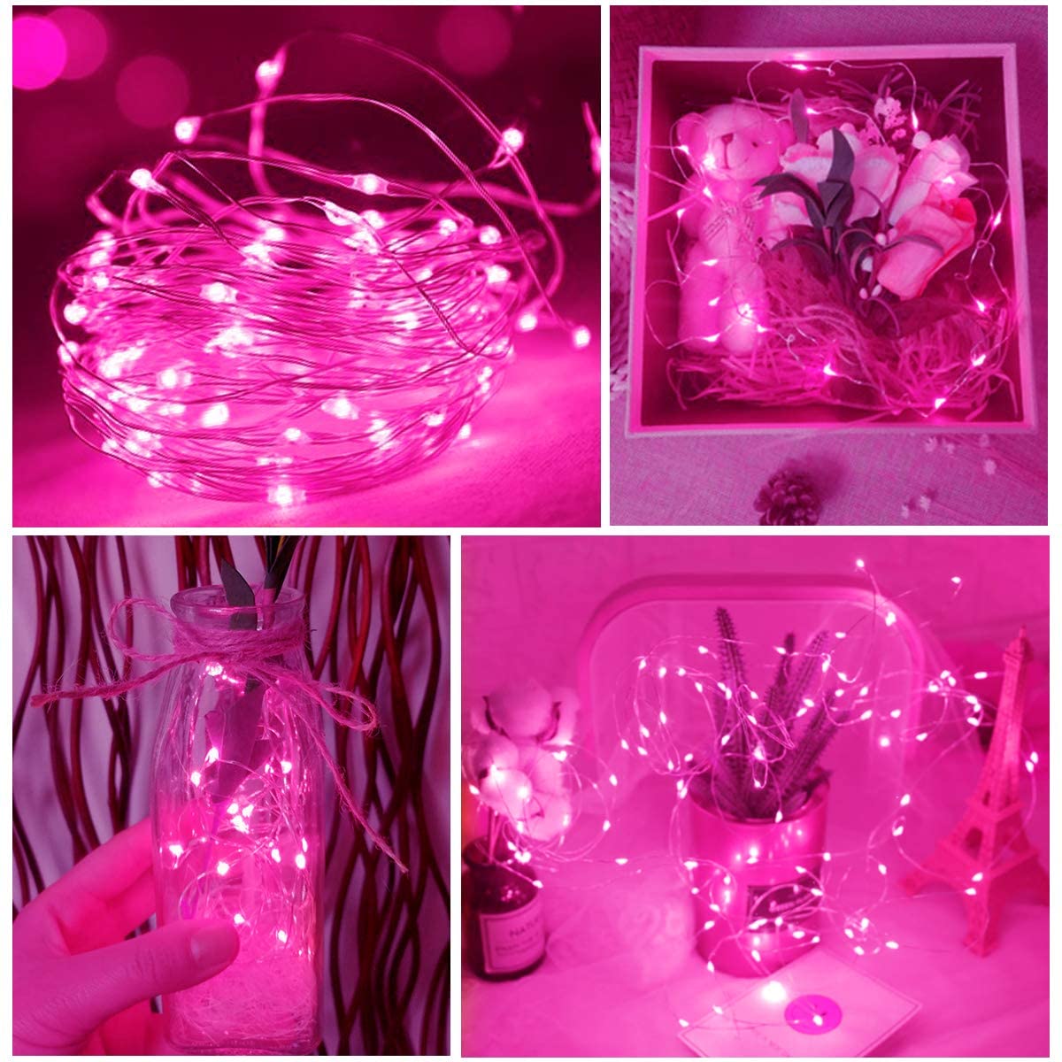 Dalugo Orange Fairy Lights, 3M/10ft Amber Fairy Lights, 30 LED Halloween Battery Lights for Autumn Halloween Christmas Decorations, Fireplace, Home Decor