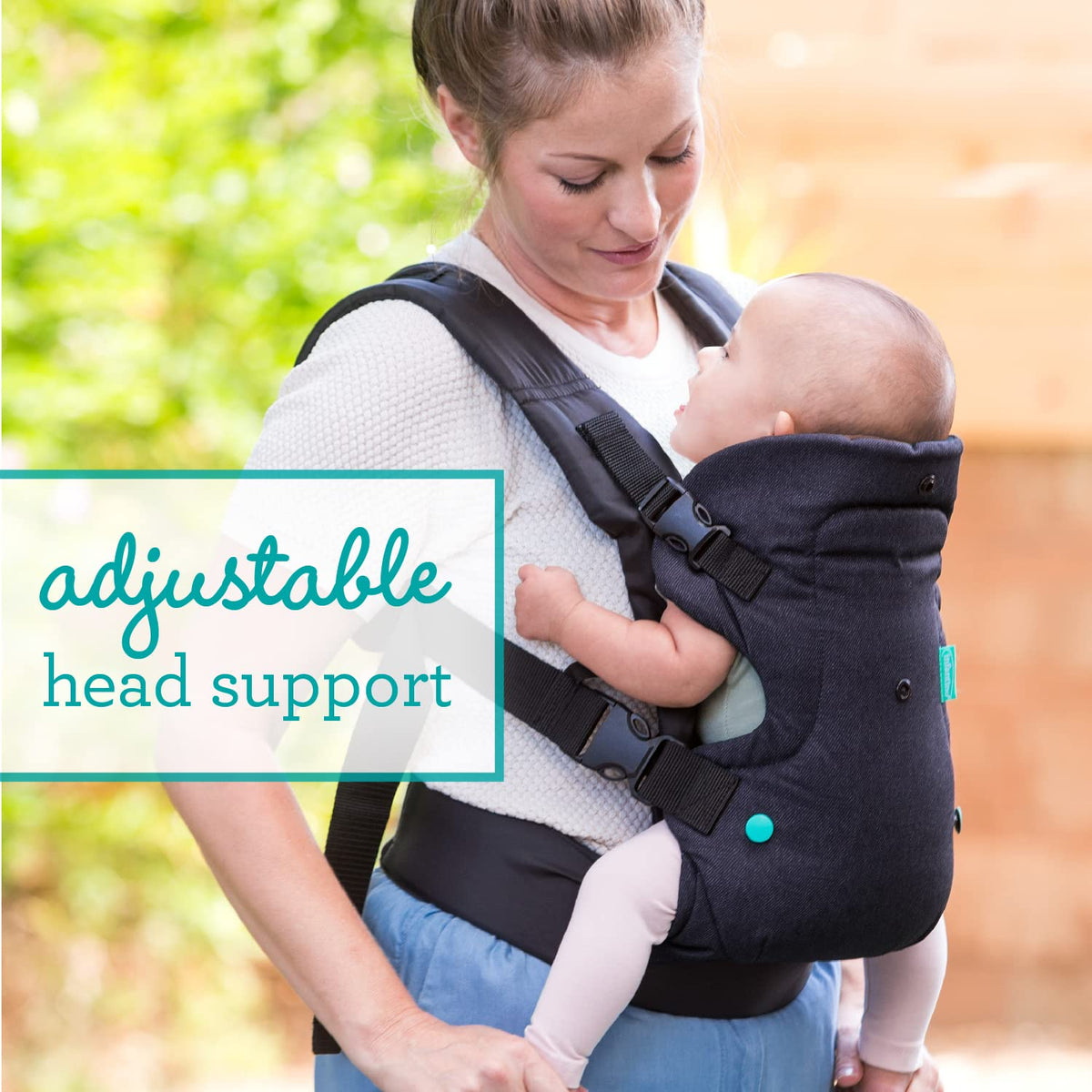 Infantino Flip Advanced 4-in-1 Baby Carrier - Ergonomic, Convertible, Face-in and Face-Out Front and Back Baby Carrier for Newborn to Toddler 3,6-14,5kg, Grey