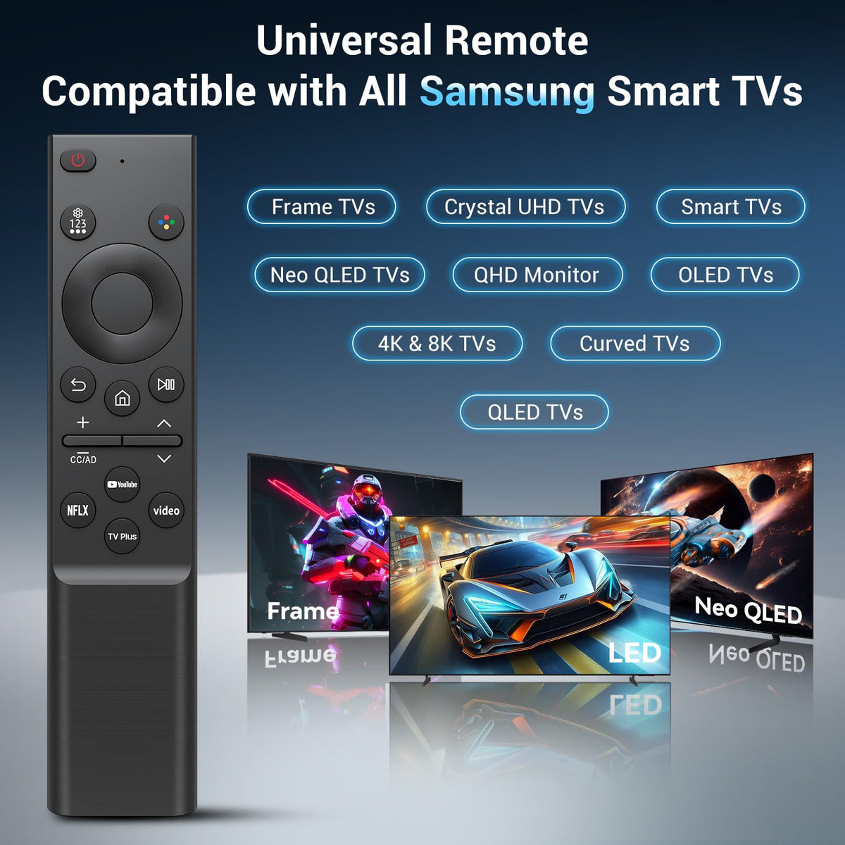 Universal for Samsung TV Remote Replacement【2 Pack】