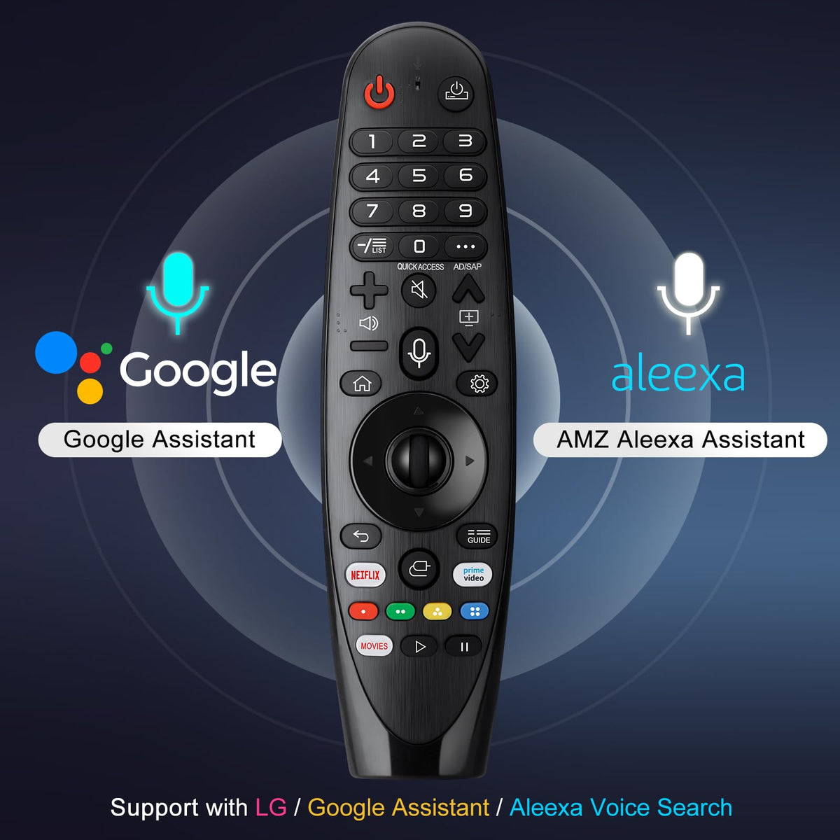 Universal-for-Samsung-Smart-TV-Remote, for Samsung Curved Qled Frame 4K TV
