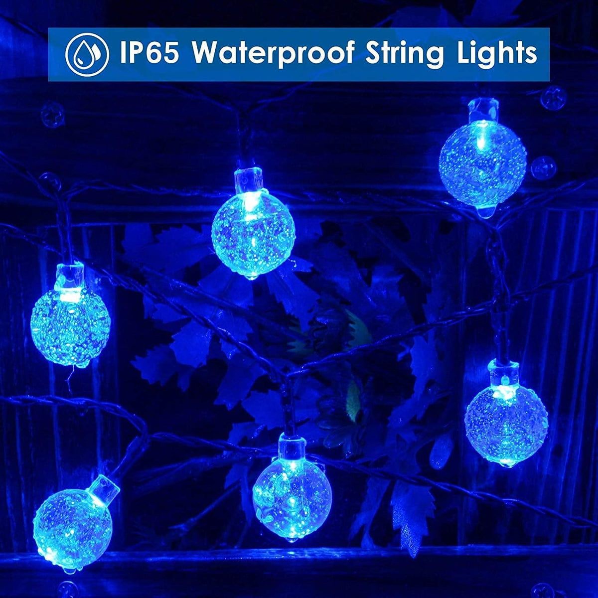 Lezonic Solar String Lights Outdoor, 50LED 7M/23Ft Solar Fairy Lights