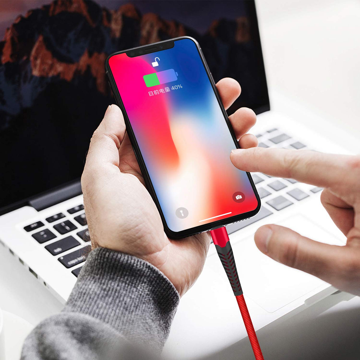 3 Pack iPhone Charger Cable 1.8M [Apple MFi Certified] Lightning to USB Cable Lead 6 Foot, 2.4A Fast Charging Cable for iPhone 14 13 12 11 Pro Max XS XR X 8 7 6 Plus 5, iPad and iPod