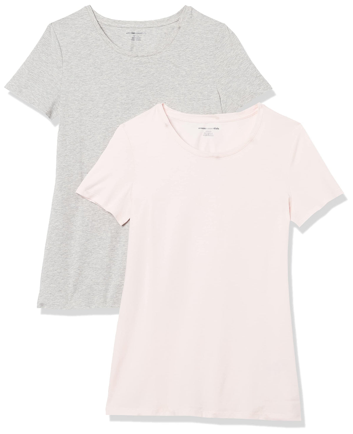 Amazon Essentials Women's Regular-Fit Short-Sleeve Crewneck T-Shirt, Multipacks