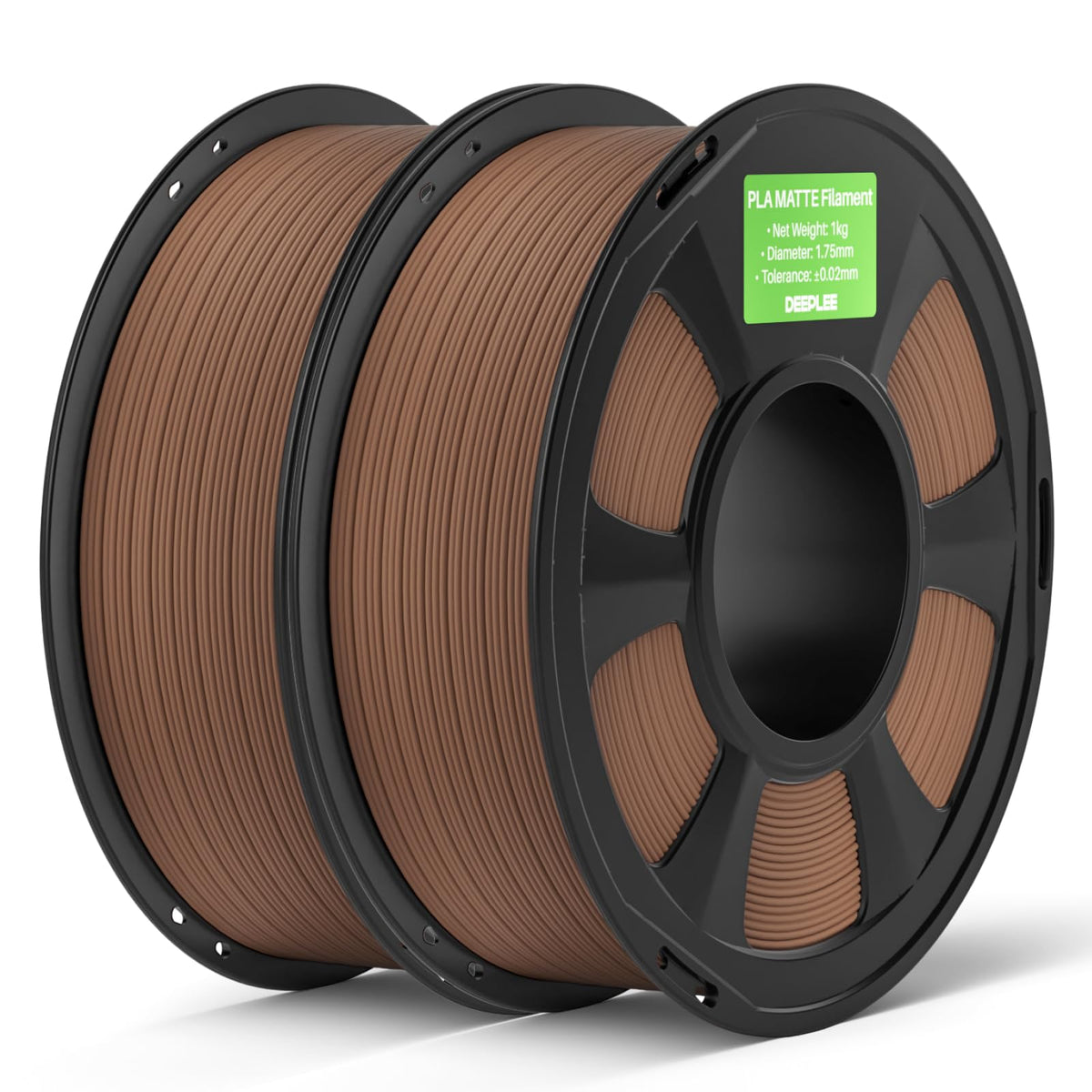 DEEPLEE Matte PLA Filament 1.75mm Matte Black 1kg(Plastic Spool)