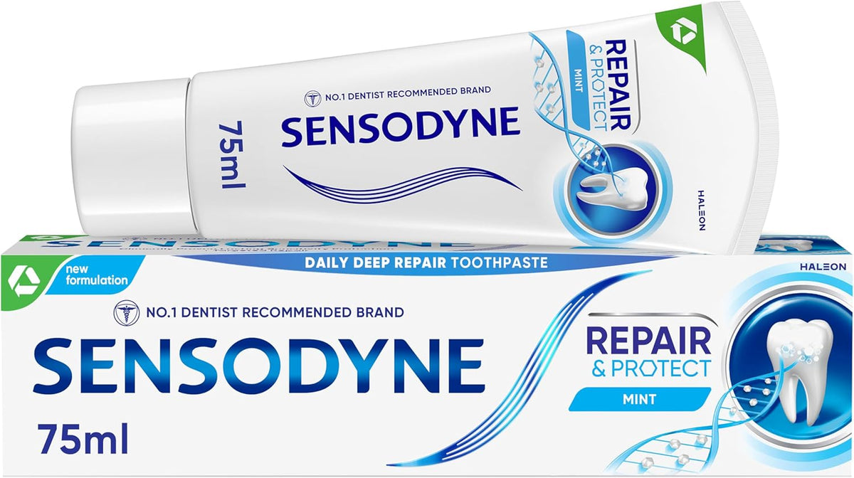 Sensodyne Repair & Protect Original Toothpaste, Sensitive Teeth, Mint, 75 ml