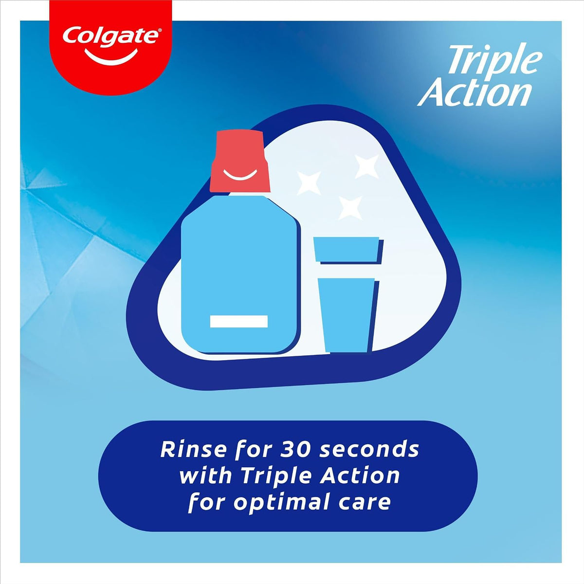 Colgate Triple Action Xtra White Mouthwash 500ml
