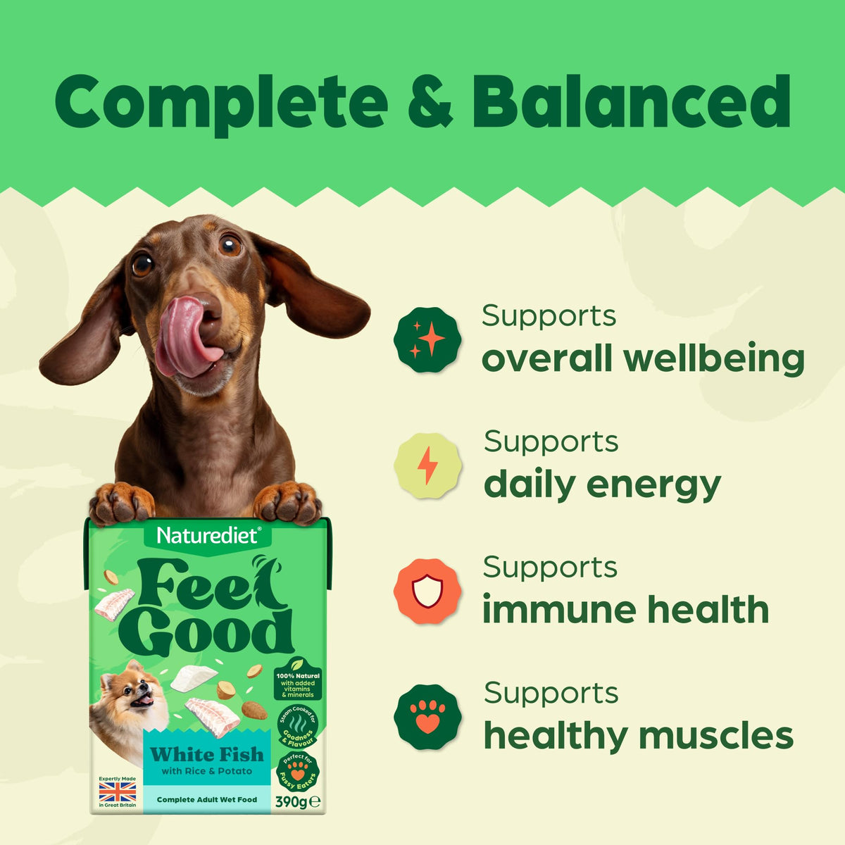 Naturediet Feel Good Wet Dog Food Selection Pack, 390g x 16 Cartons