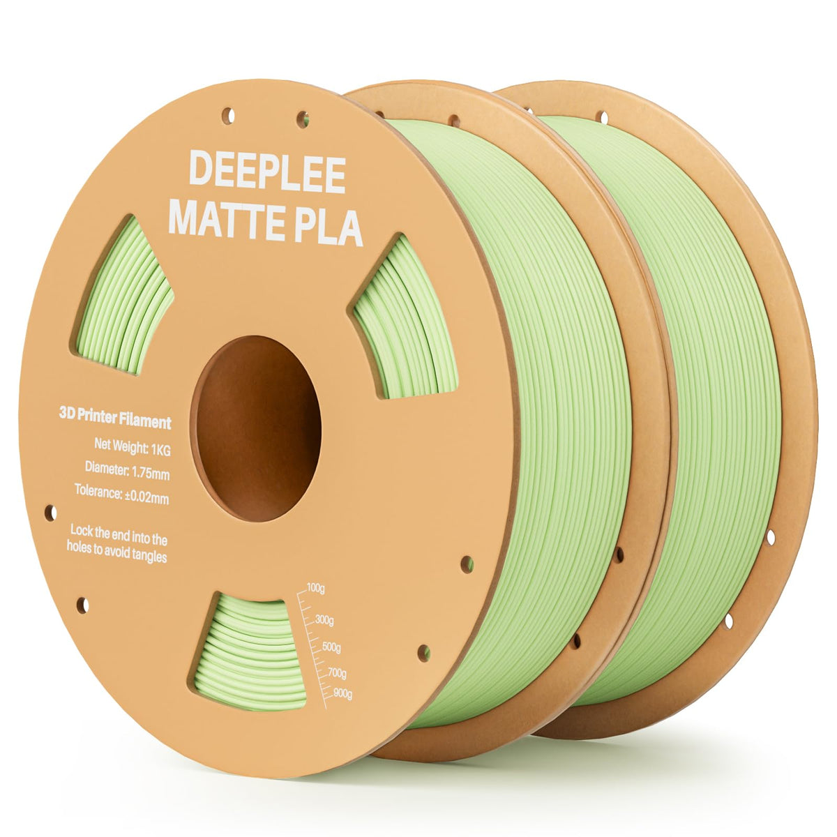 DEEPLEE Matte PLA Filament 1.75mm Matte White 1kg