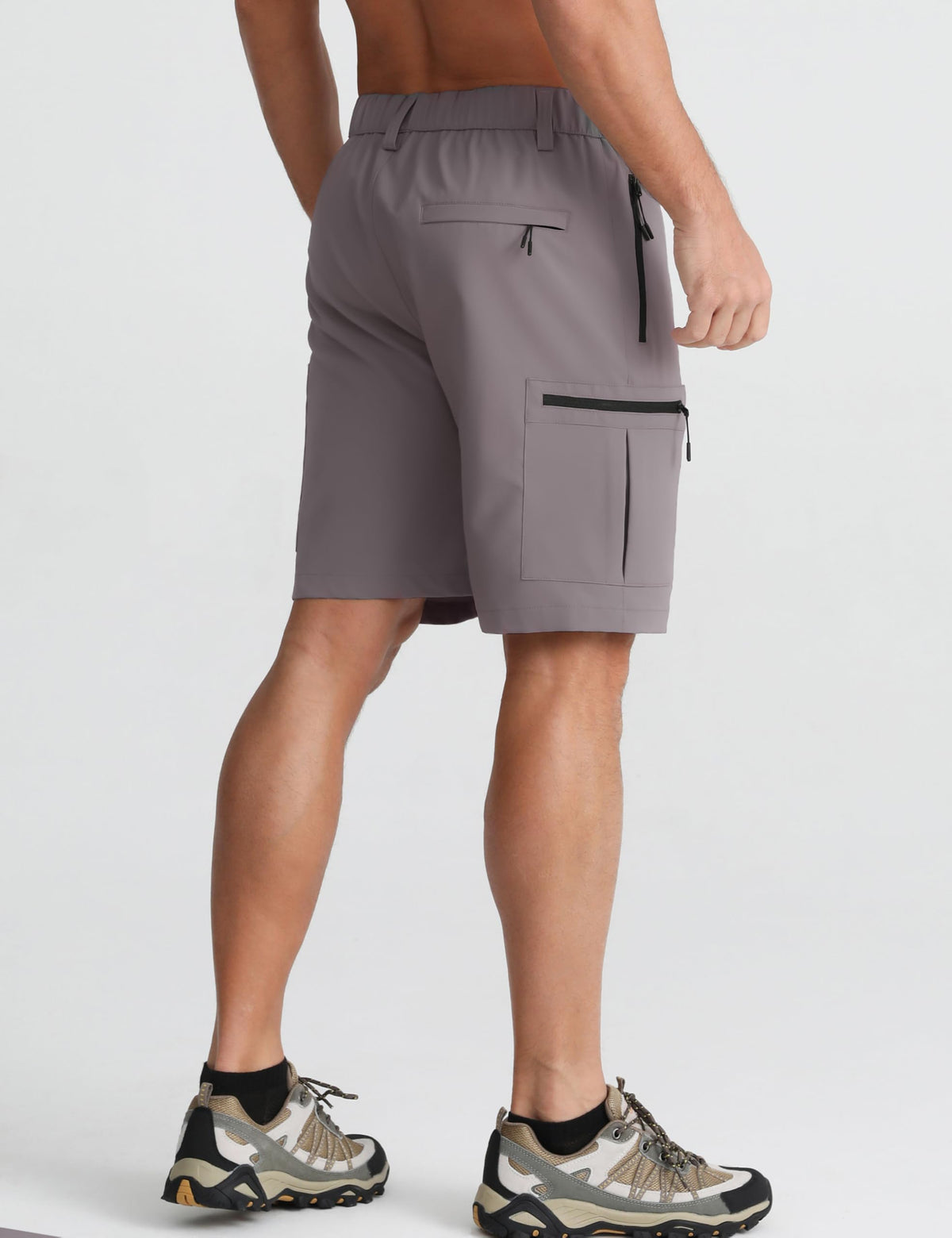 APTRO Mens Cargo Hiking Shorts Outdoor Lightweight Golf Casual Shorts for Men with 5 Zipper Pockets