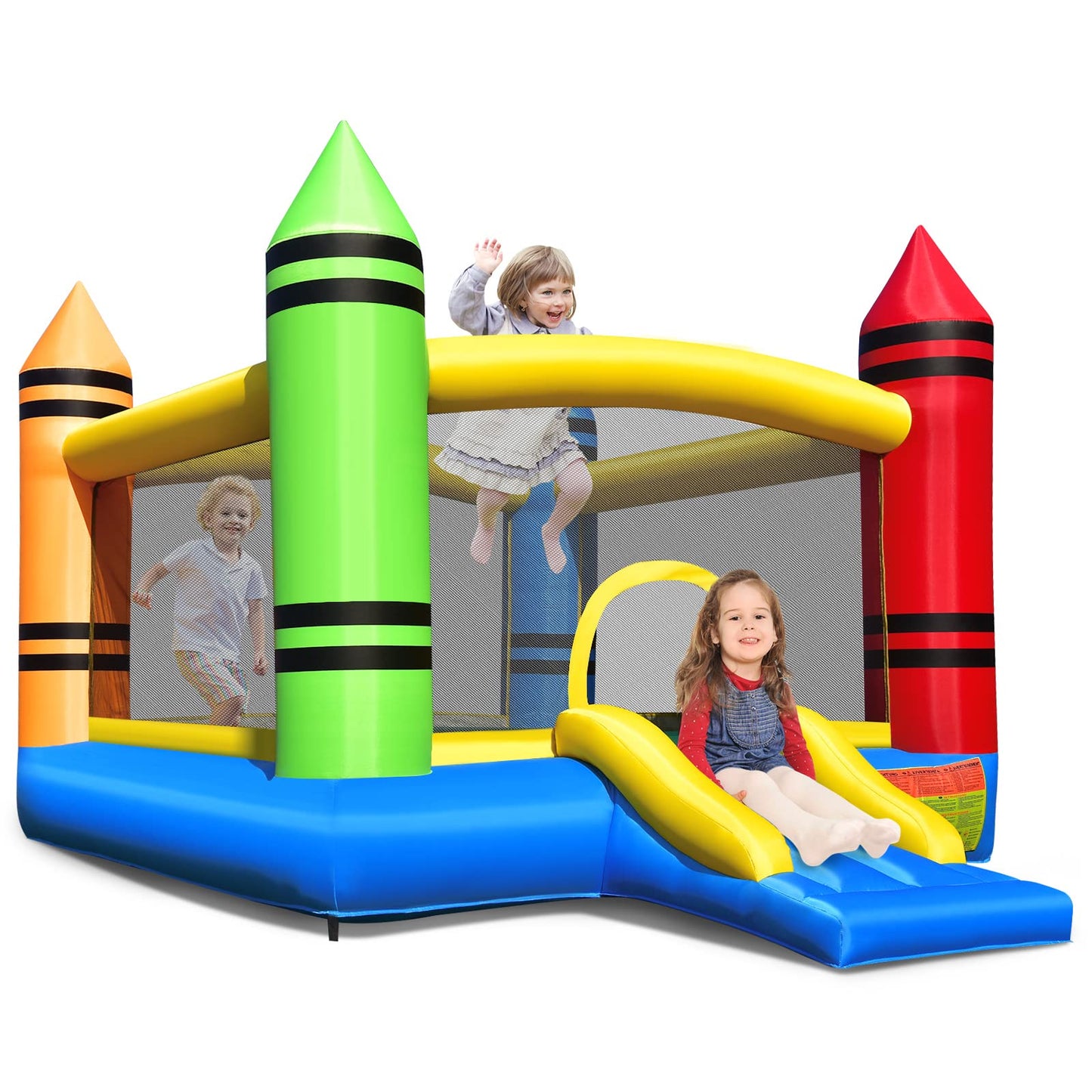 Maxmass Kids Inflatable Bouncy Castle with Slide — 260x205x190cm | Ages 3-10