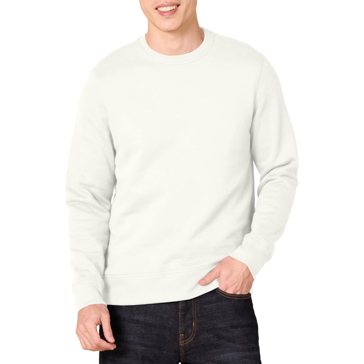 Amazon Essentials Men's Fleece Crew Neck Sweatshirt (Available in Big & Tall)