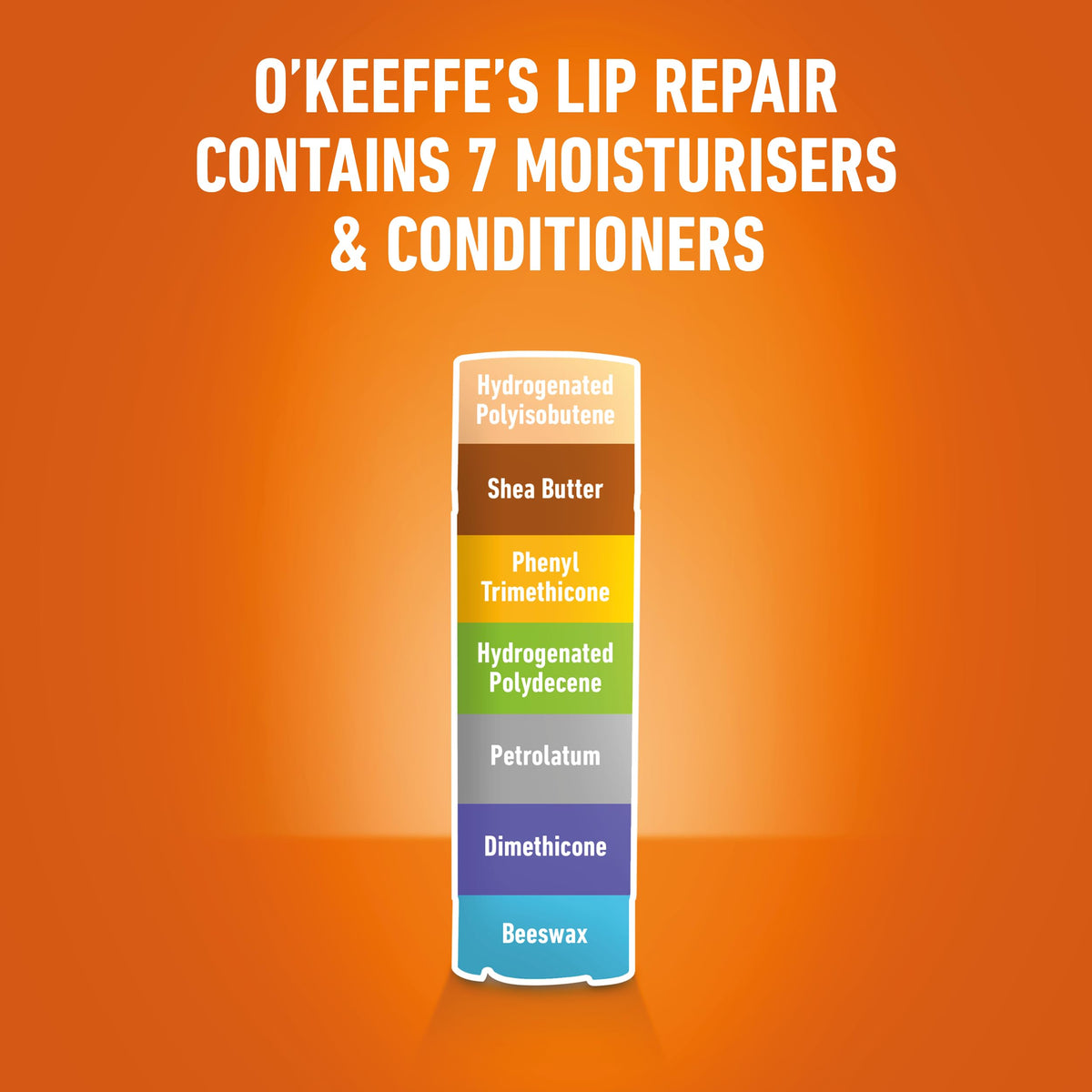 O'Keeffe's Lip Repair Unscented Lip Balm, 4.2g – For Extremely Dry, Cracked Lips | All-Day Moisture with 7 Moisturising Ingredients