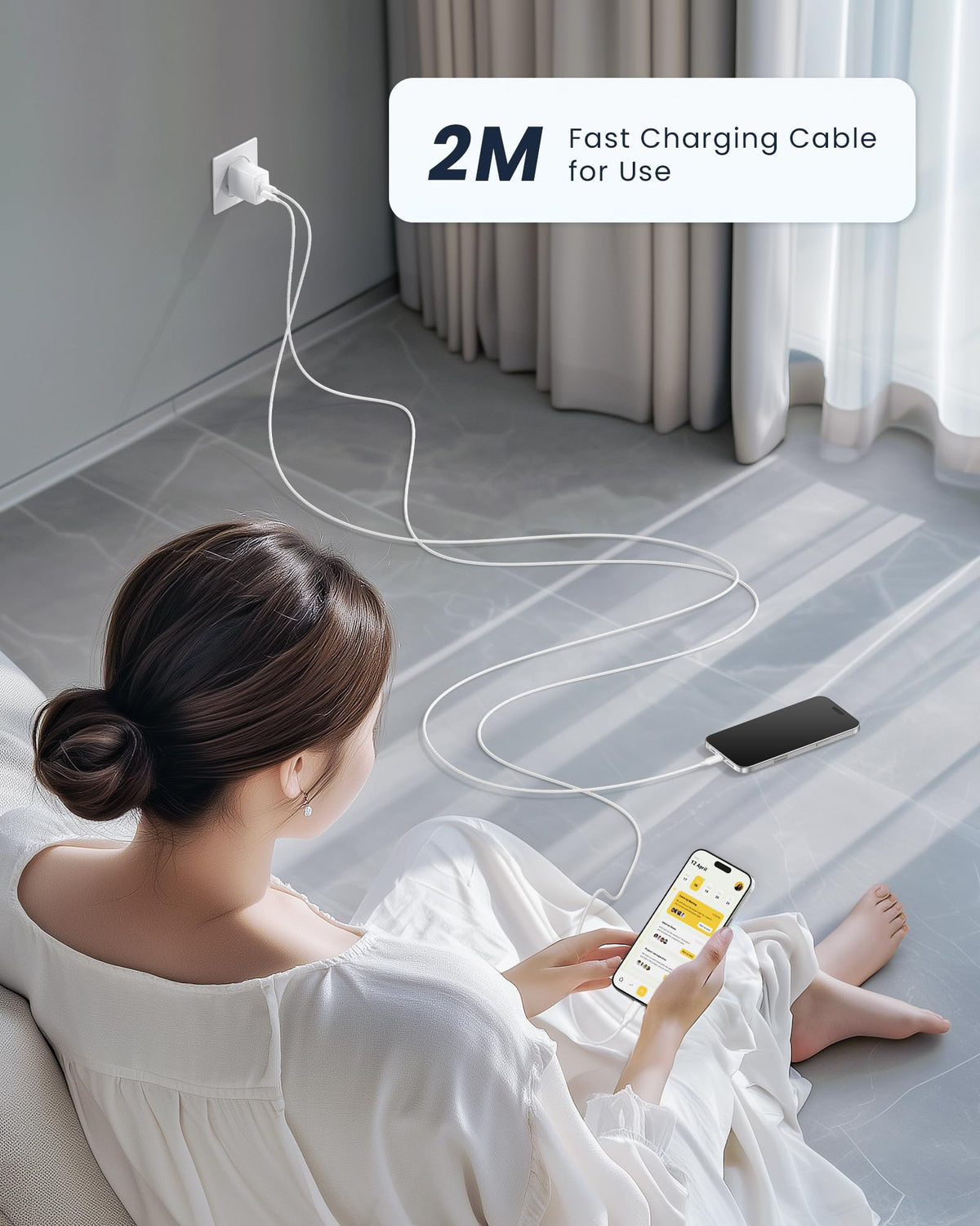 RAVIAD USB C to Lightning Cable 1M [MFi Certified]iPhone Fast Charger Cable