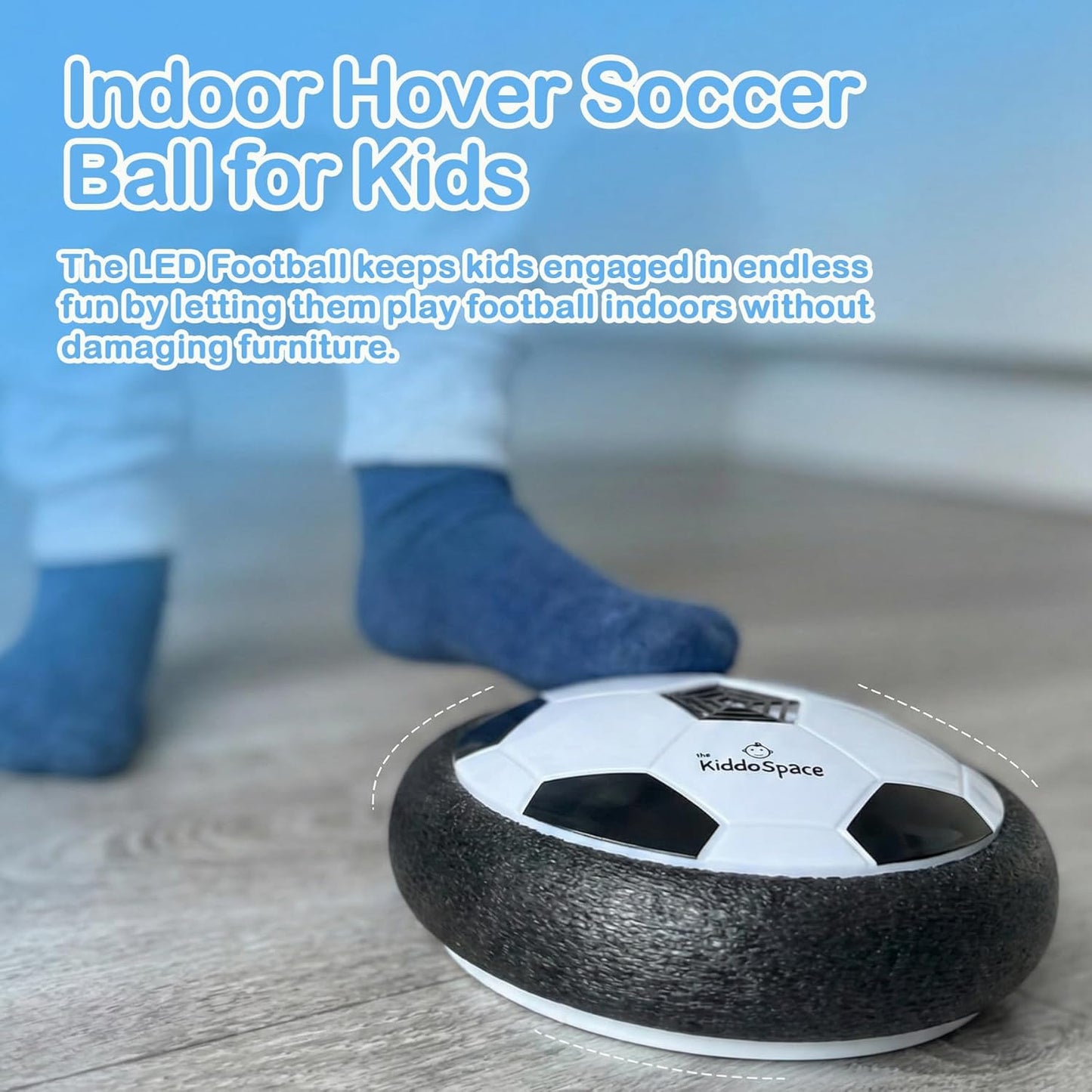 LED Hover Soccer Ball for Kids – Indoor Floating Soccer Toy with Lights - Hover Ball Game for Boys - Fun Sports & Outdoor Play Gift - Cool Birthday Toy for 4–12 Year Old Boys