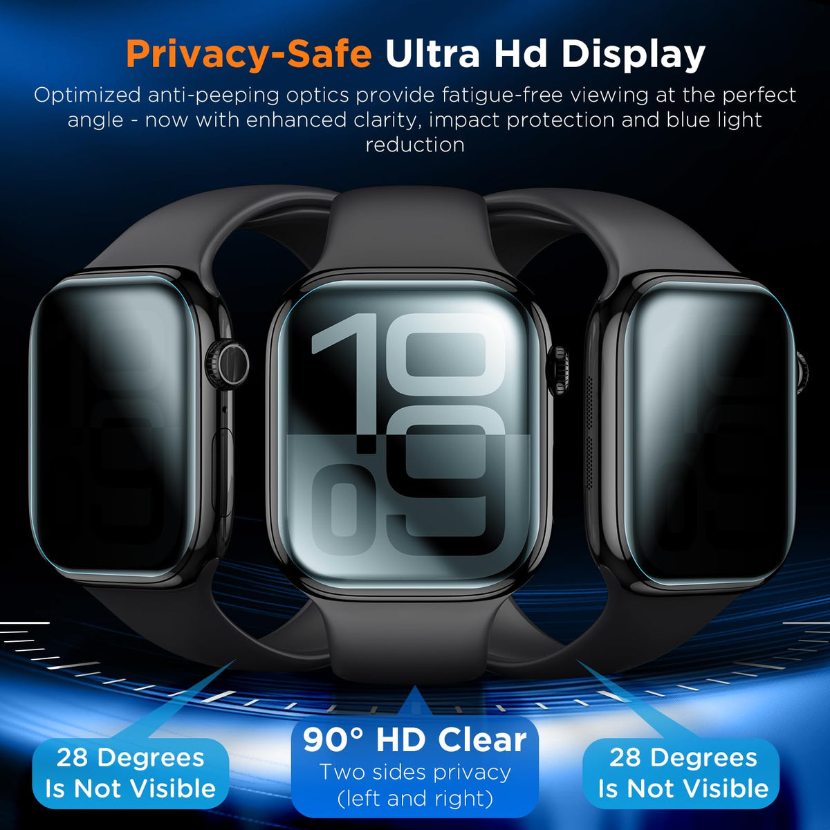 LK 6 Pack for Apple Watch Series 12/11/10 42mm Screen Protector