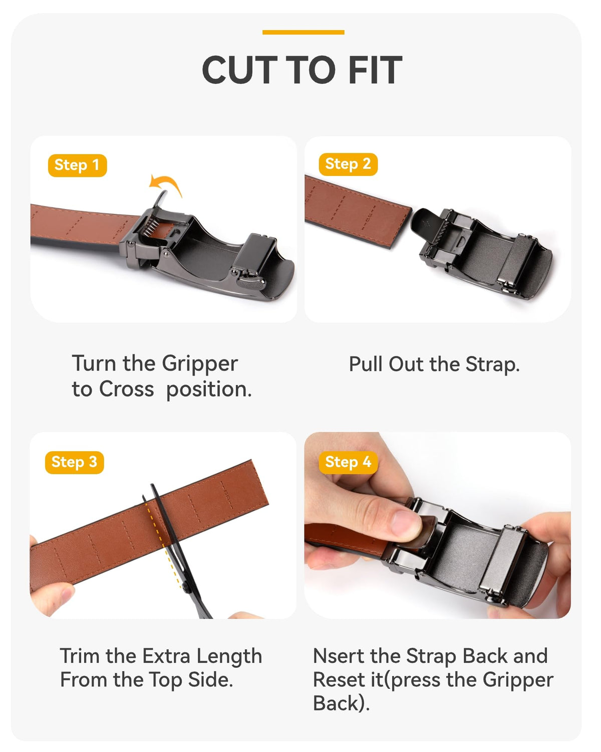 CHAOREN Belts for Men, 1 3/8" Ratchet Mens Belt Leather for Jeans, Dress