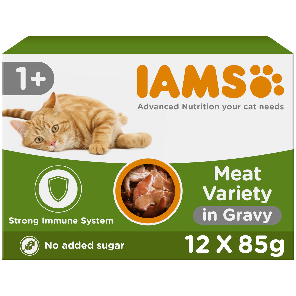 IAMS Adult Wet Cat Food Land & Sea in Jelly 72 x 85g
