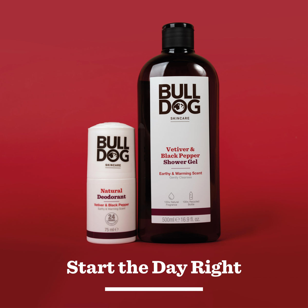 BULLDOG SKINCARE Lemon & Bergamot Shower Gel for Men, 500ml