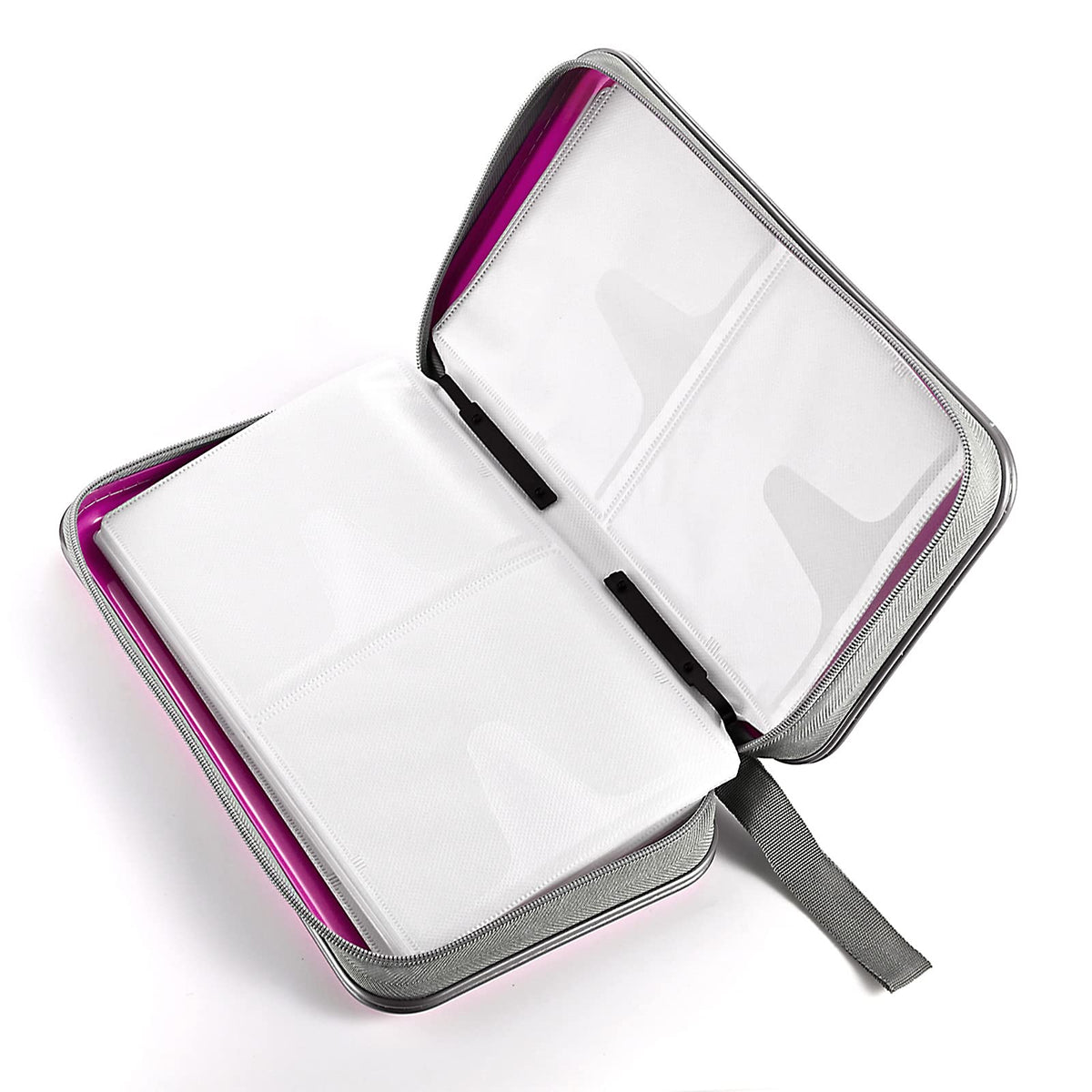 LIOVODE DVD Case, 96 Capacity CD Case Holder Organizer Disc Wallet for Car
