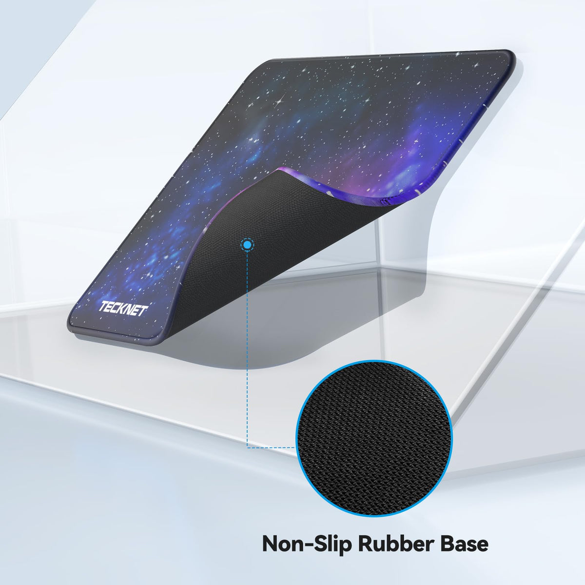 TECKNET Mouse Mat, 270 x 210 x 3 mm Gaming Mouse Pad - Grey