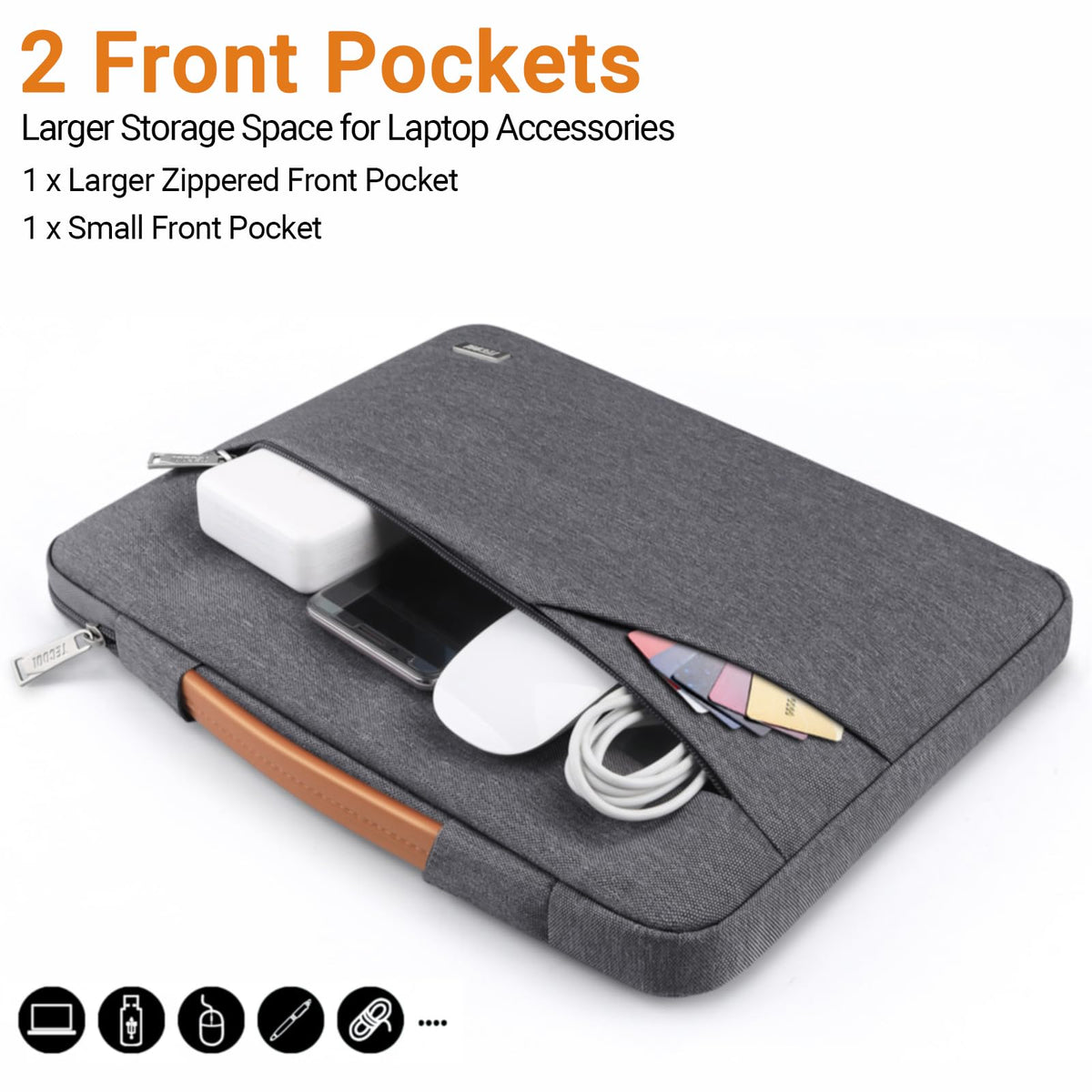 TECOOL 13.3 Inch Laptop Sleeve Protective Case for MacBook Air Neo 13