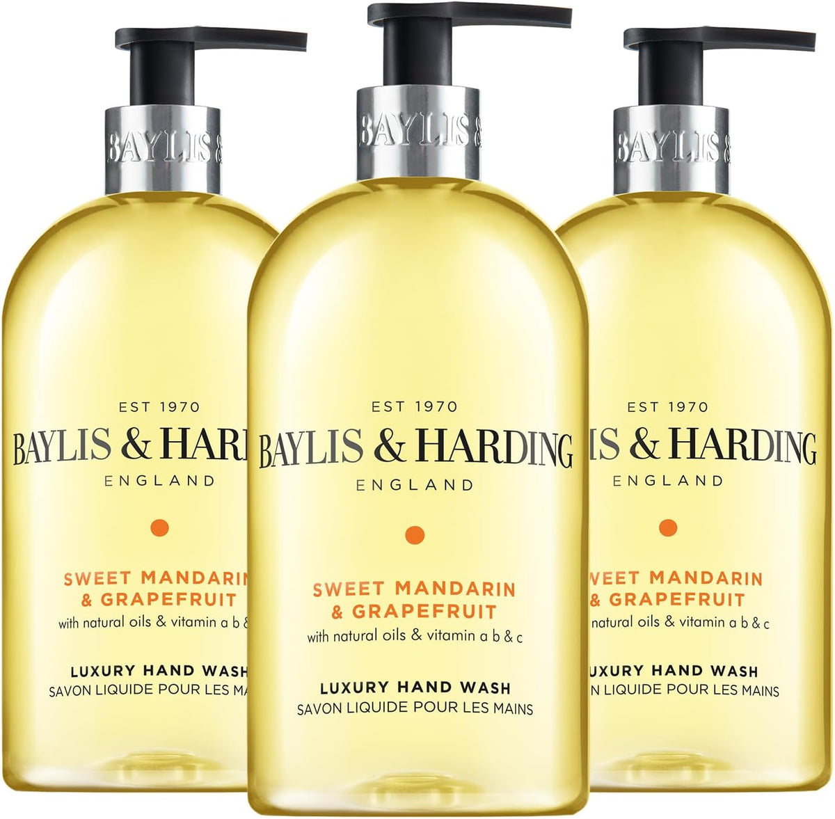 Baylis & Harding Signature Luxury Hand Wash 500ml 3 pack