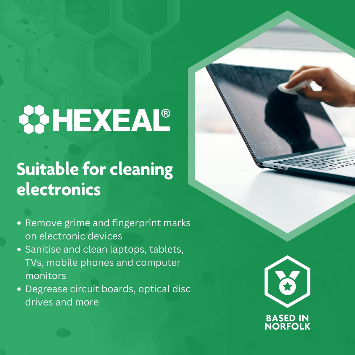 Hexeal 99.9% Isopropyl Alcohol 500ml – IPA for Sanitising & Cleaning