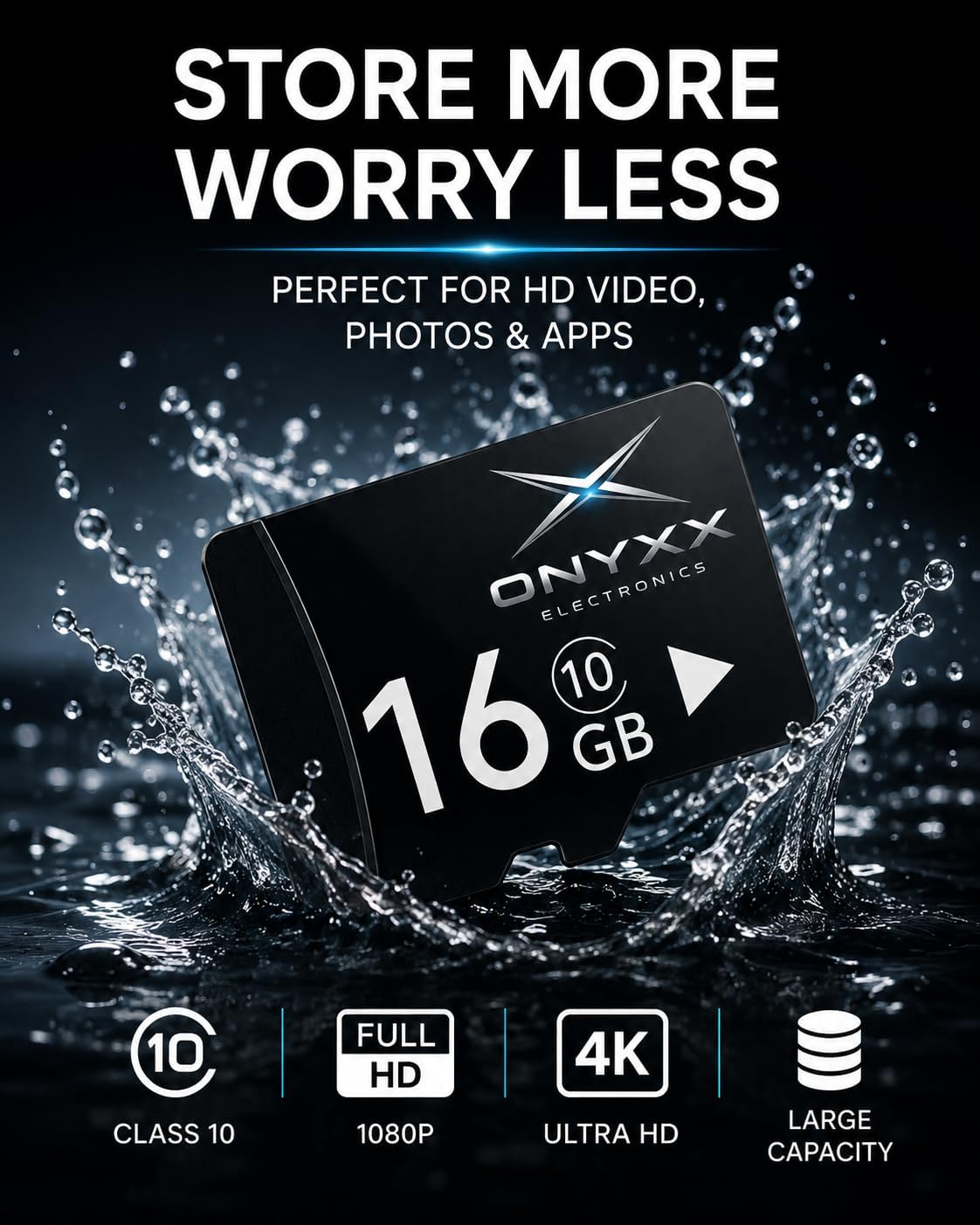 16GB Micro SD Card Class 10 High Speed Memory Card TF Card for Smartphone, Camera, Tablet, Dash Cam, Speaker, Android Devices, HD Video Recording & Data Storage