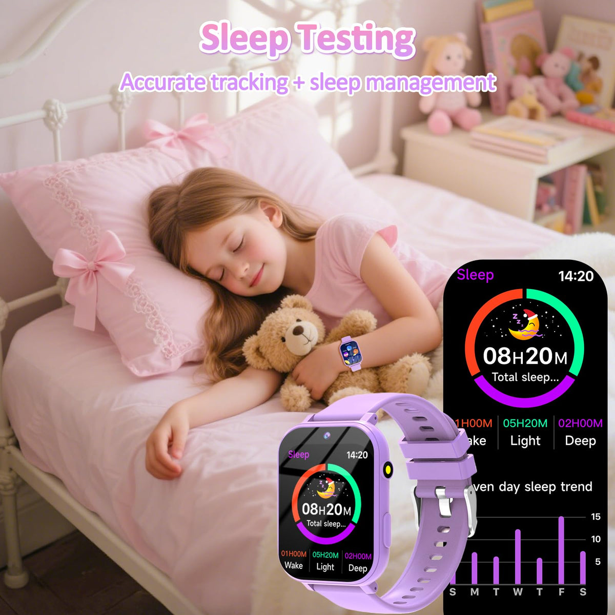 Kids Smart Watch for Boys Girls, Smart Watch for Kids Fitness Watch