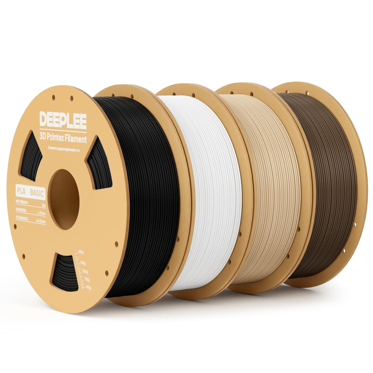 DEEPLEE PLA Filament 1.75mm, Basic 3D Filaments Beige 1kg