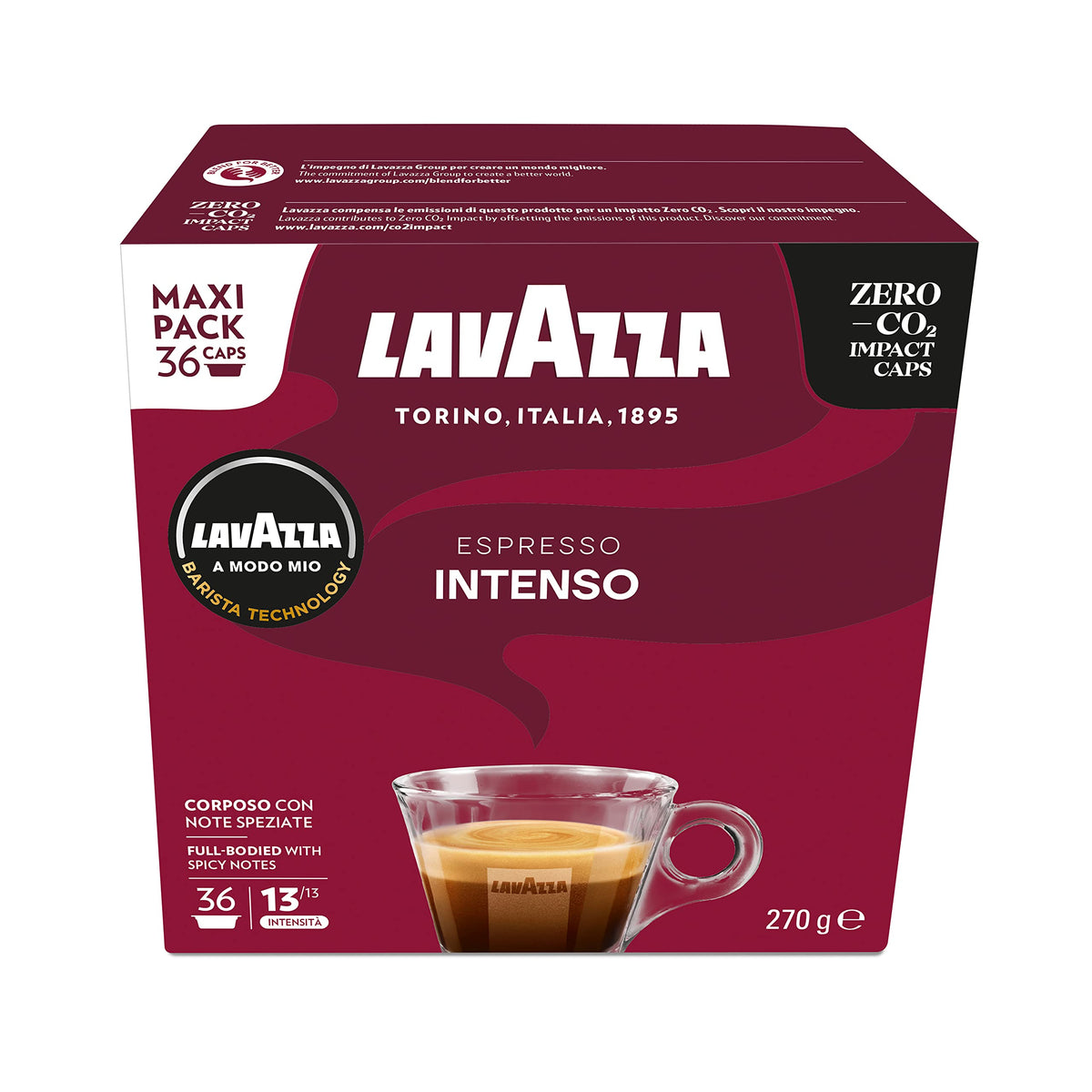 Lavazza, A Modo Mio Espresso Passionale, 36 Coffee Pods