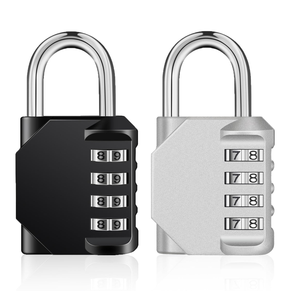 ZHEGE Combination Padlock, 4 Digit Coded Padlock (Sky Blue)