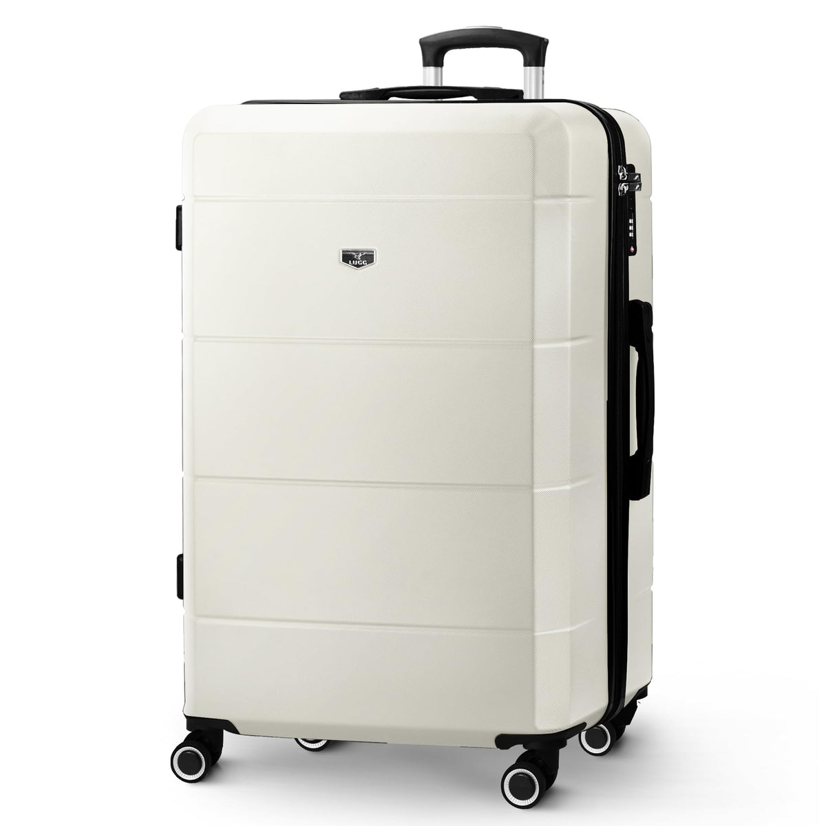 LUGG Jetset 40cm Suitcase 40x30x20cm, Ryanair Compatible Underseat Size, Hard Shell ABS, Spinner with Removable Wheels, Lightweight Travel Luggage, 1 Year Warranty