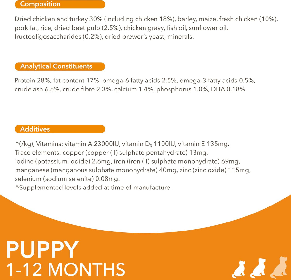 IAMS Puppy Small Medium Complete Dry Dog Food Chicken 3kg - For Healthy Growth