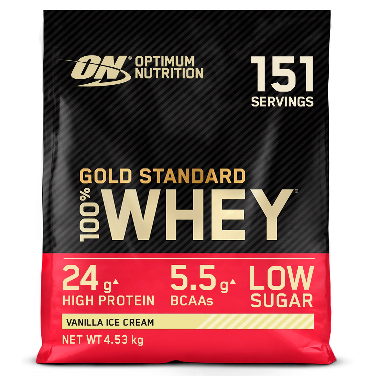 Optimum Nutrition Gold Standard 100% Whey Muscle Building and Recovery Protein Powder With Naturally Occurring Glutamine and BCAA Amino Acids, Double Rich Chocolate Flavour, Pack of 24, 24 x 31g