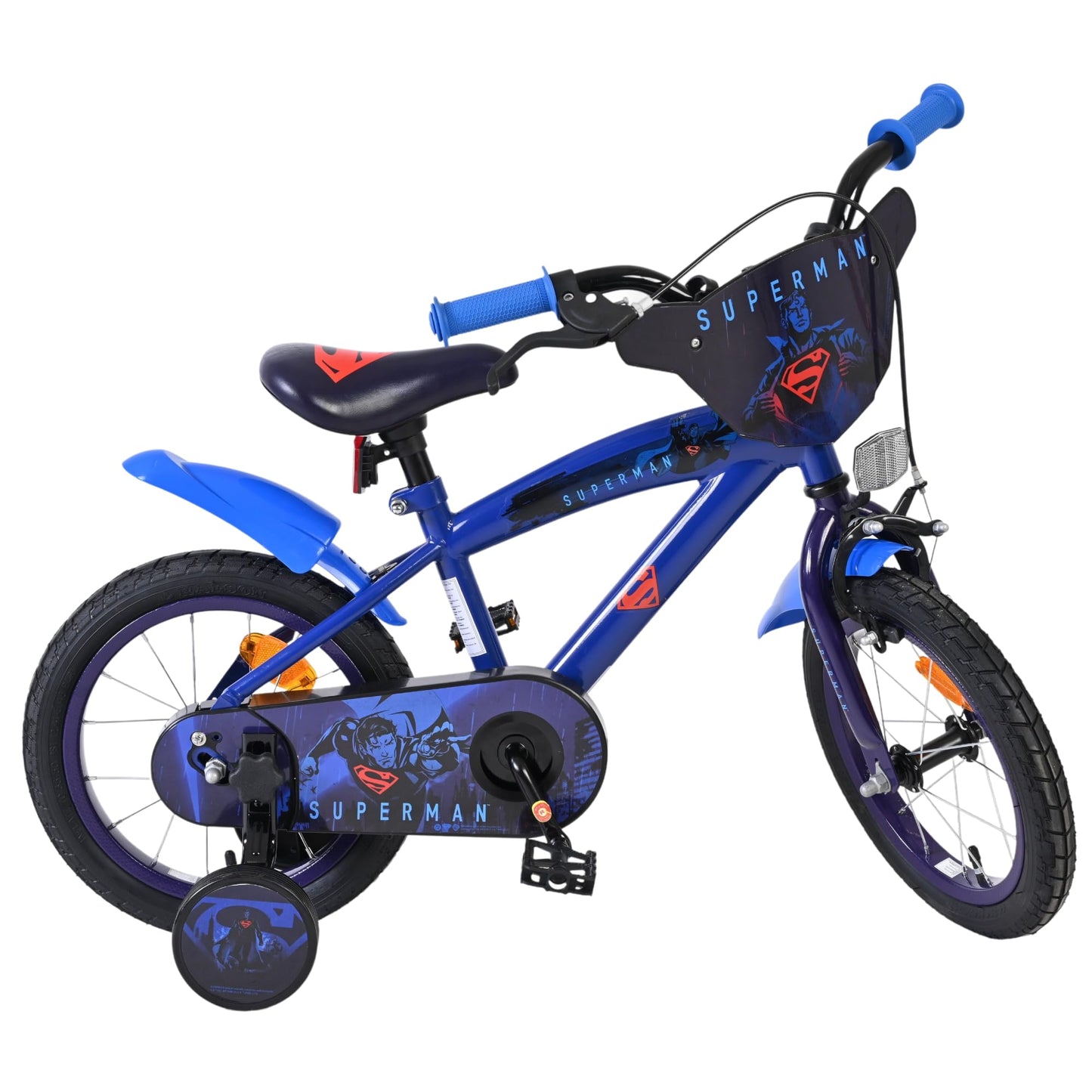 Volare Official Marvel Spider-Man Kids Bike 12" with Stabilisers — Ages 3-4
