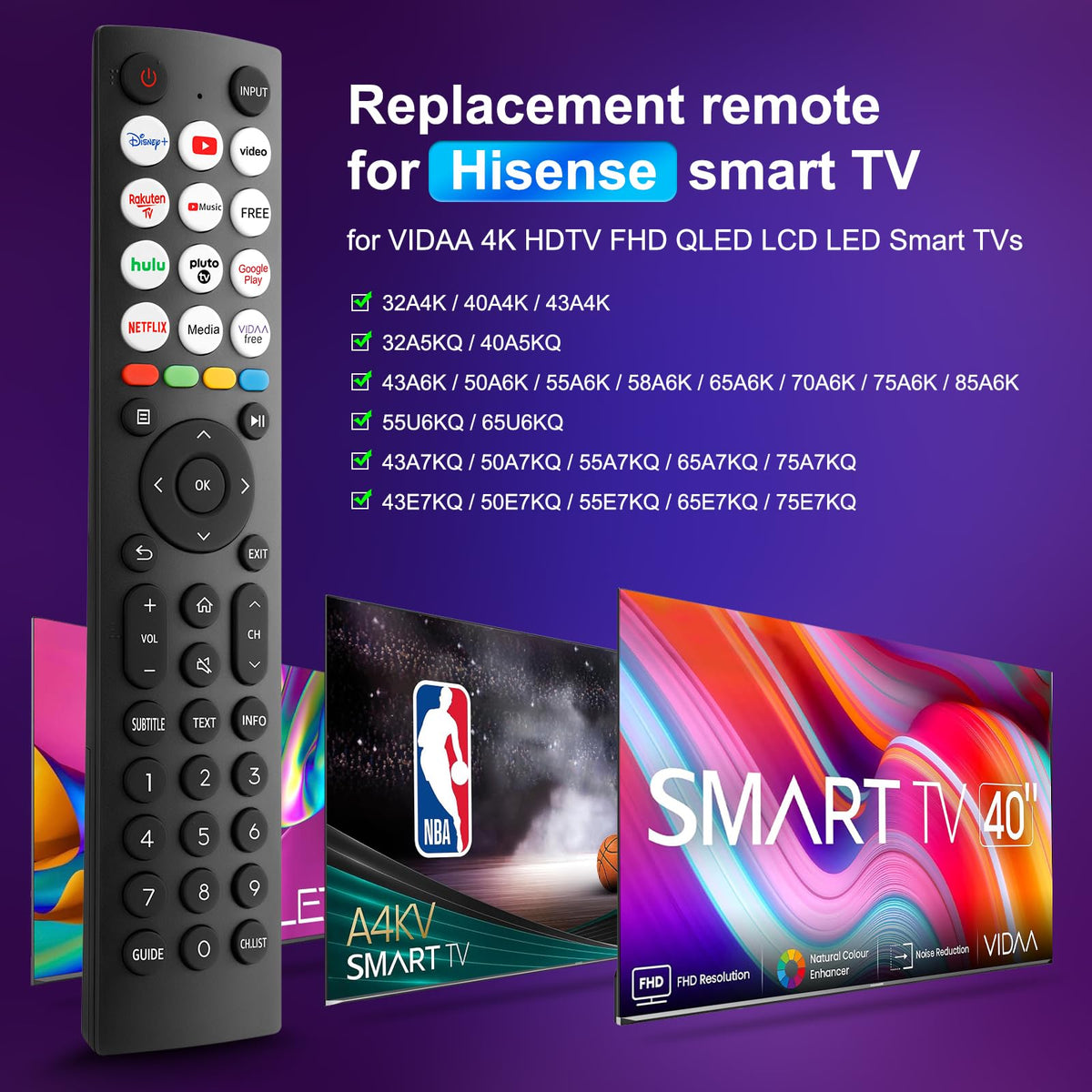 Universal for Samsung TV Remote Replacement