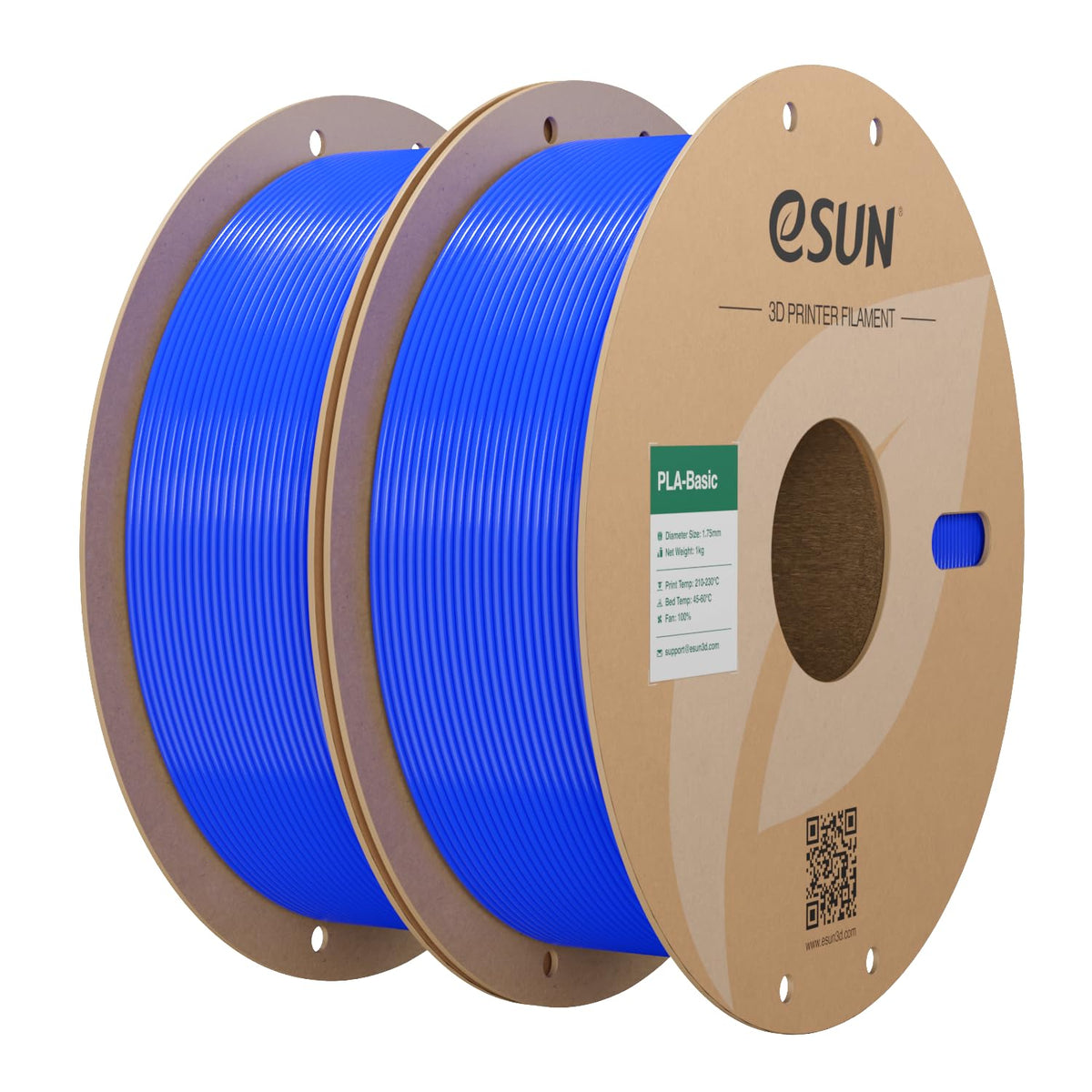 eSUN PLA Filament 1.75mm, PLA Basic Dimensional Accuracy +/- 0.05mm, 1KG Spool (2.2 LBS) Speedy Filament for 3D Printers,Black
