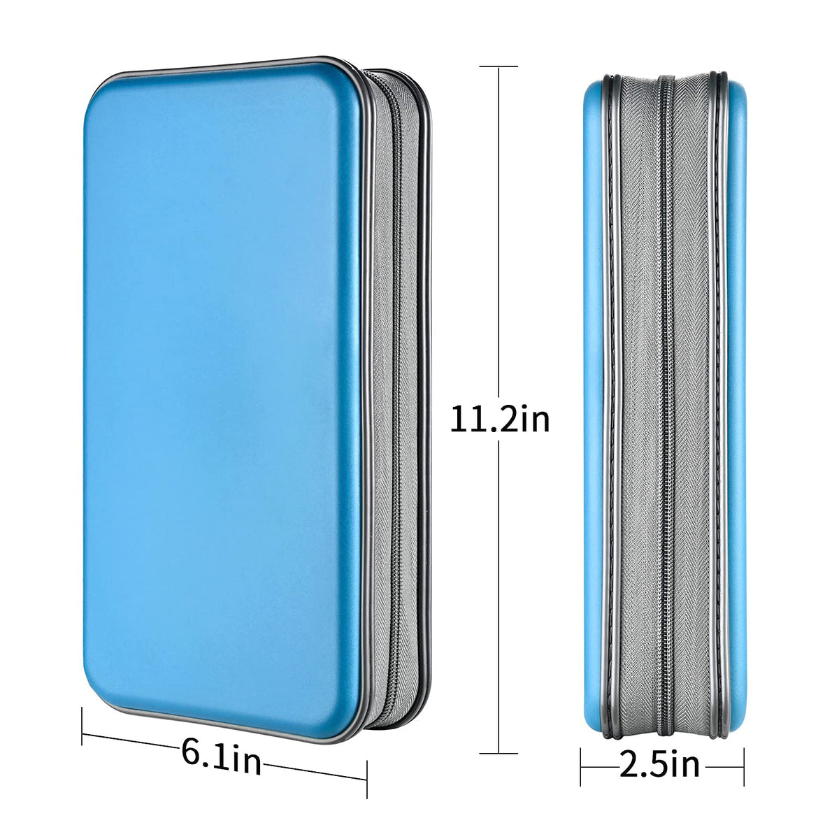 LIOVODE DVD Case, 96 Capacity CD Case Holder Organizer Disc Wallet for Car