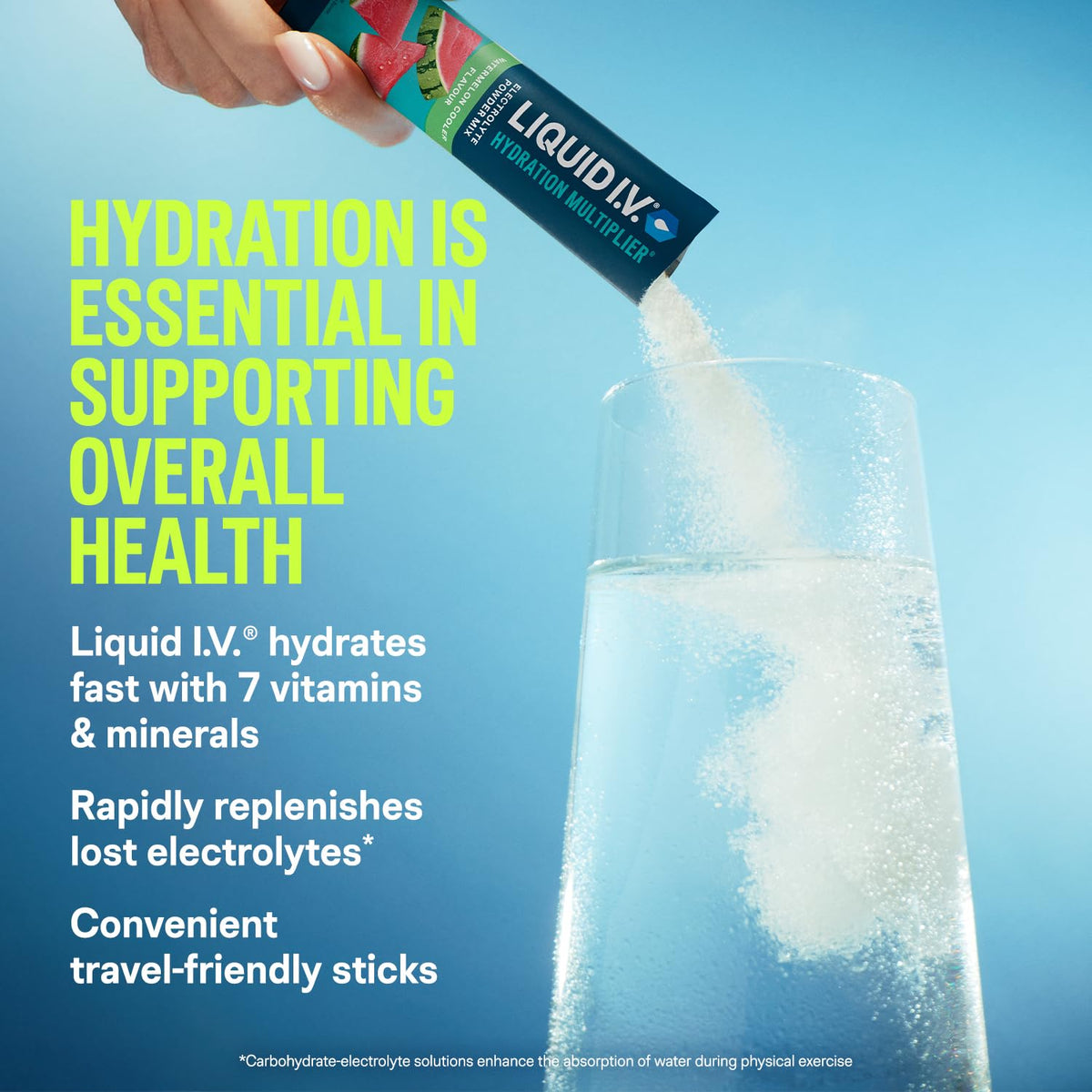Liquid I.V. Hydration Multiplier Electrolyte Mix, Passion Fruit, 16 Sticks
