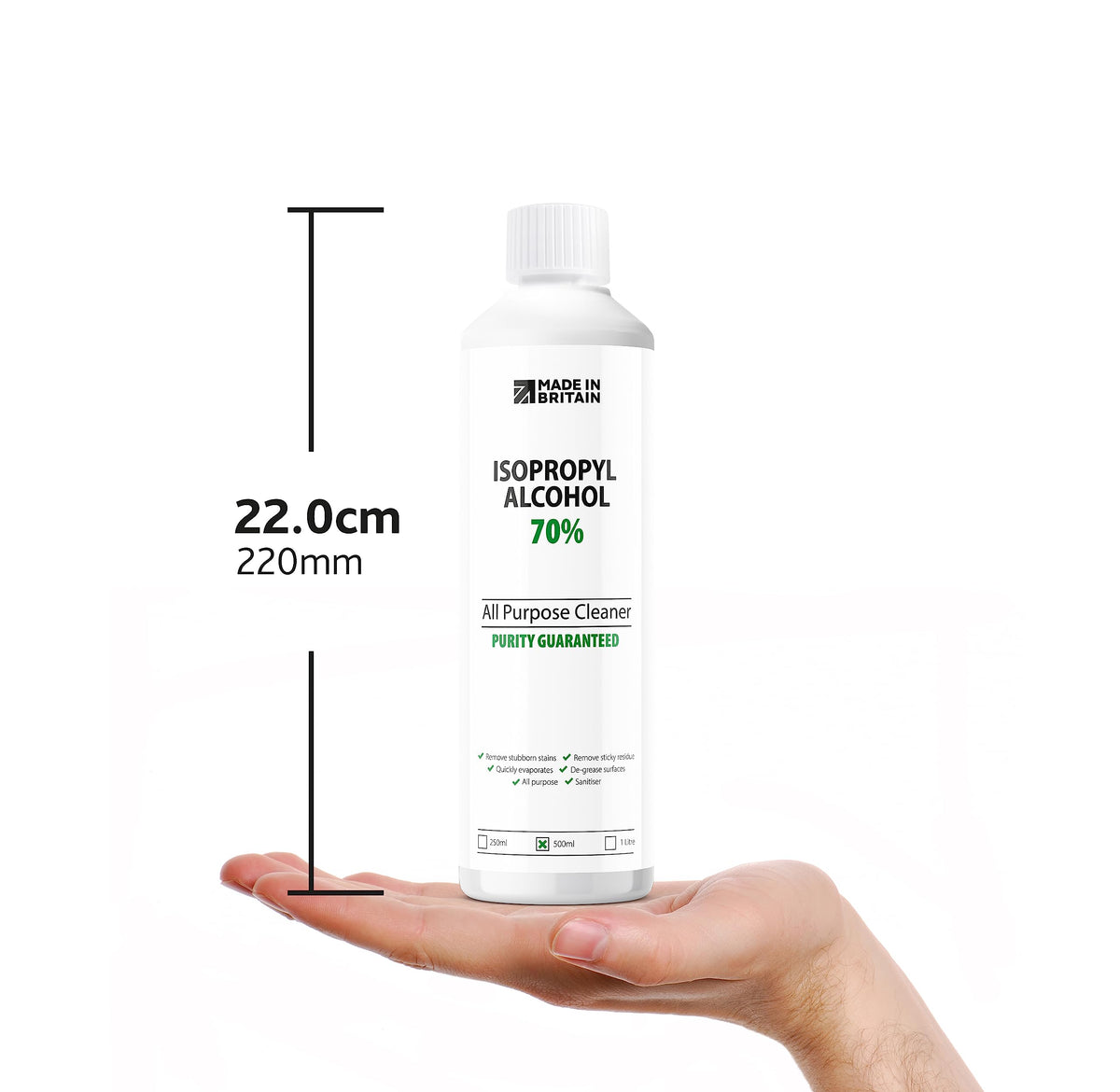 ChemLab - 70% Isopropanol Isopropyl All-Purpose Rubbing Alcohol | Disinfectant, Household Cleaner and Degreaser - Suitable for Electronics, Glass, Removing Grease and Glue 1 Litre