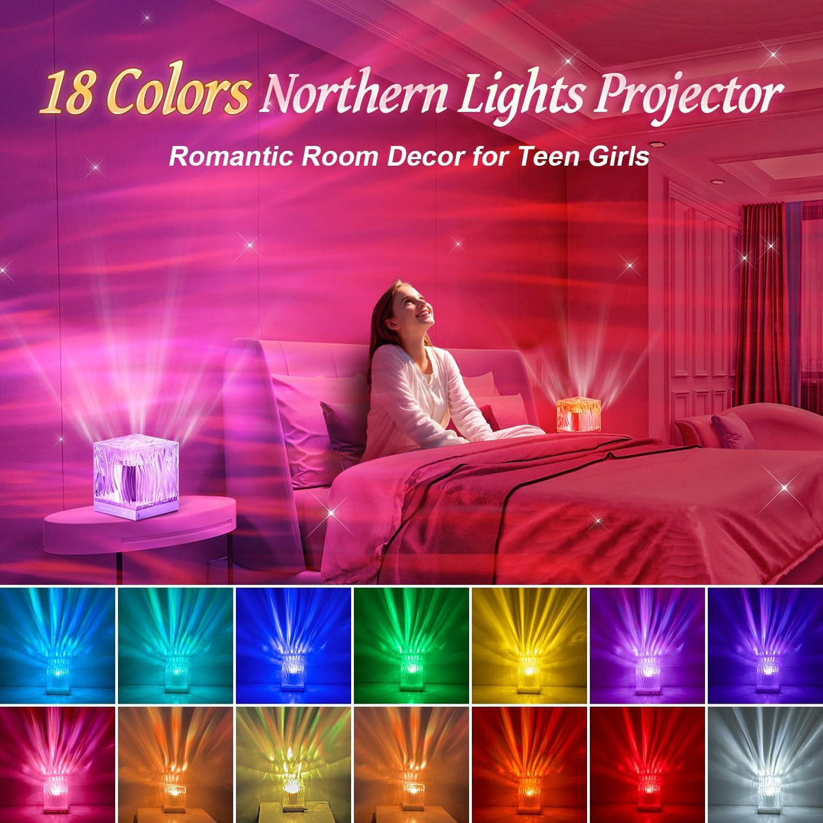 FELITE Northern Lights Projector Sensory Lights Birthday Gifts for Women