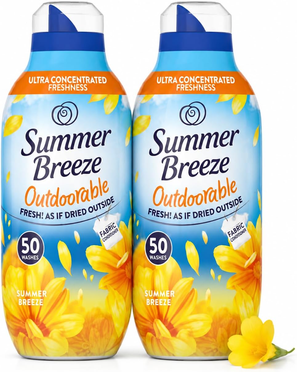 Fabric Conditioner 660ml Pack of 2, Summer Breeze - 100 Washes
