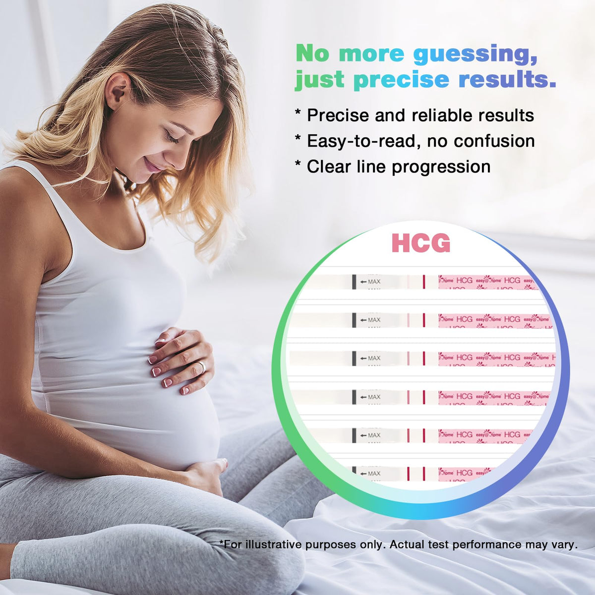 Easy@Home Ovulation Tests 25 Pack, LH Test Kit Powered by Premom App